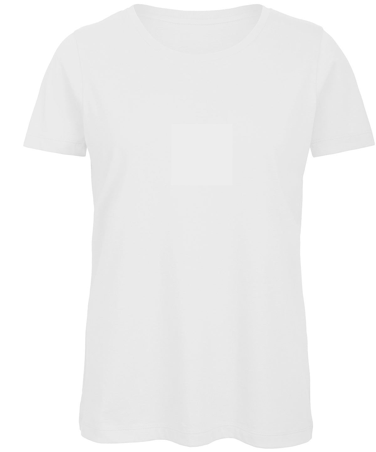 Tryck din logga på T-shirts från B&C Collection - Anpassa B&C Inspire T /Damer i färgen Vit för företag, föreningar och privatpersoner