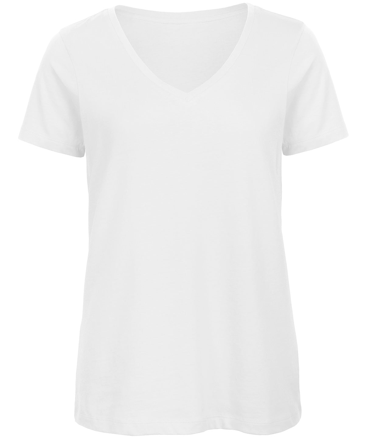 Tryck din logga på T-shirts från B&C Collection - Anpassa B&C Inspire V T /damer i färgen Vit för företag, föreningar och privatpersoner