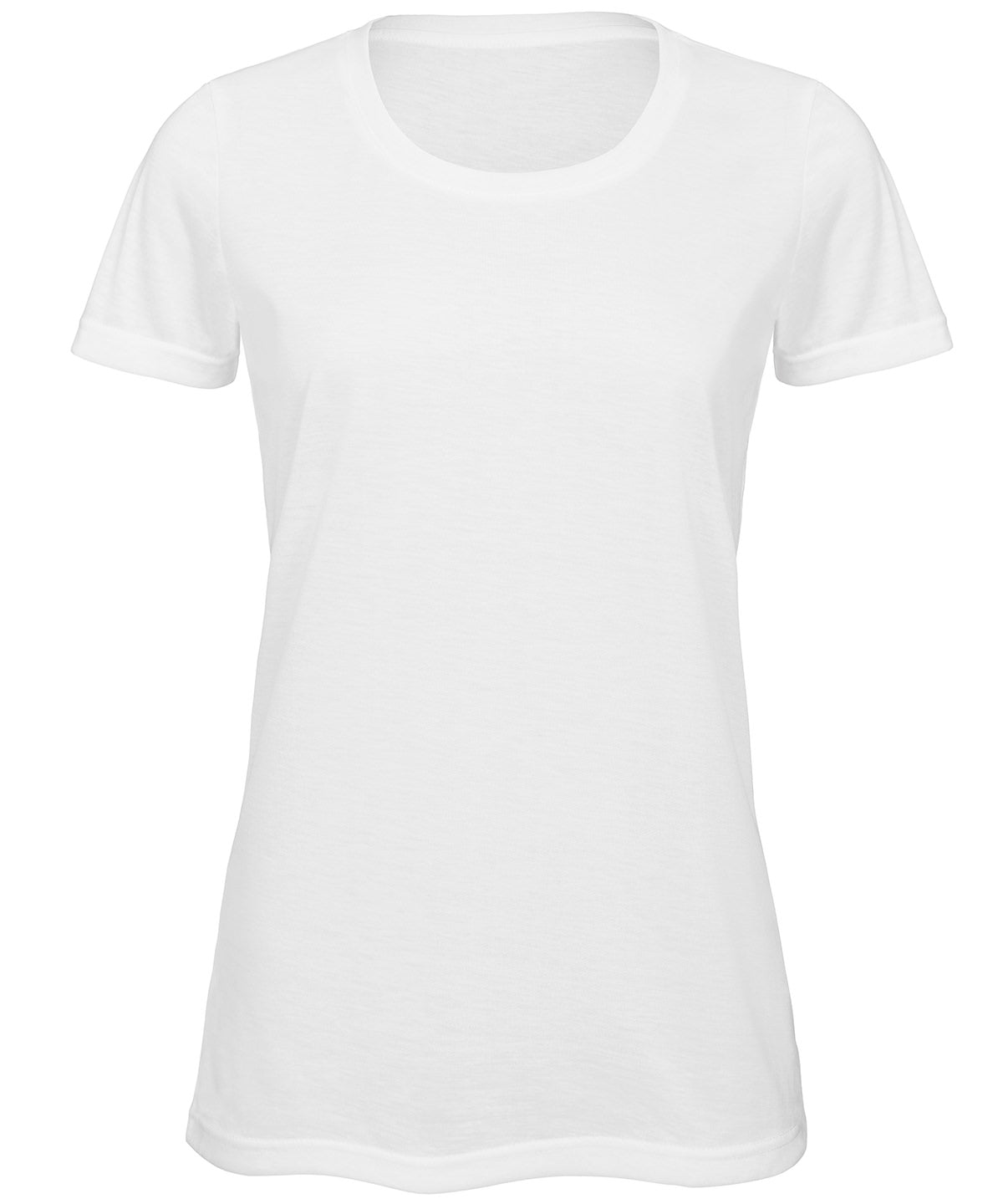 Tryck din logga på T-shirts från B&C Collection - Anpassa B&C Sublimering /Damer i färgen Vit för företag, föreningar och privatpersoner
