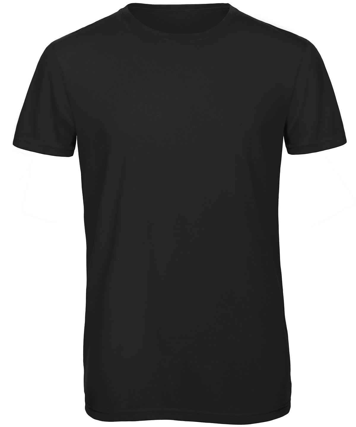 Tryck din logga på T-shirts från B&C Collection - Anpassa B&C Triblend /män i färgen Svart för företag, föreningar och privatpersoner