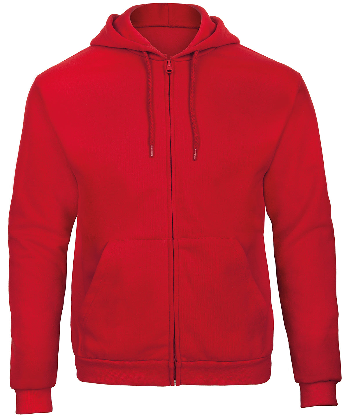 Tryck din logga på Hoodies från B&C Collection - Anpassa B&C ID.205 50/50 tröja i färgen Mellan röd för företag, föreningar och privatpersoner