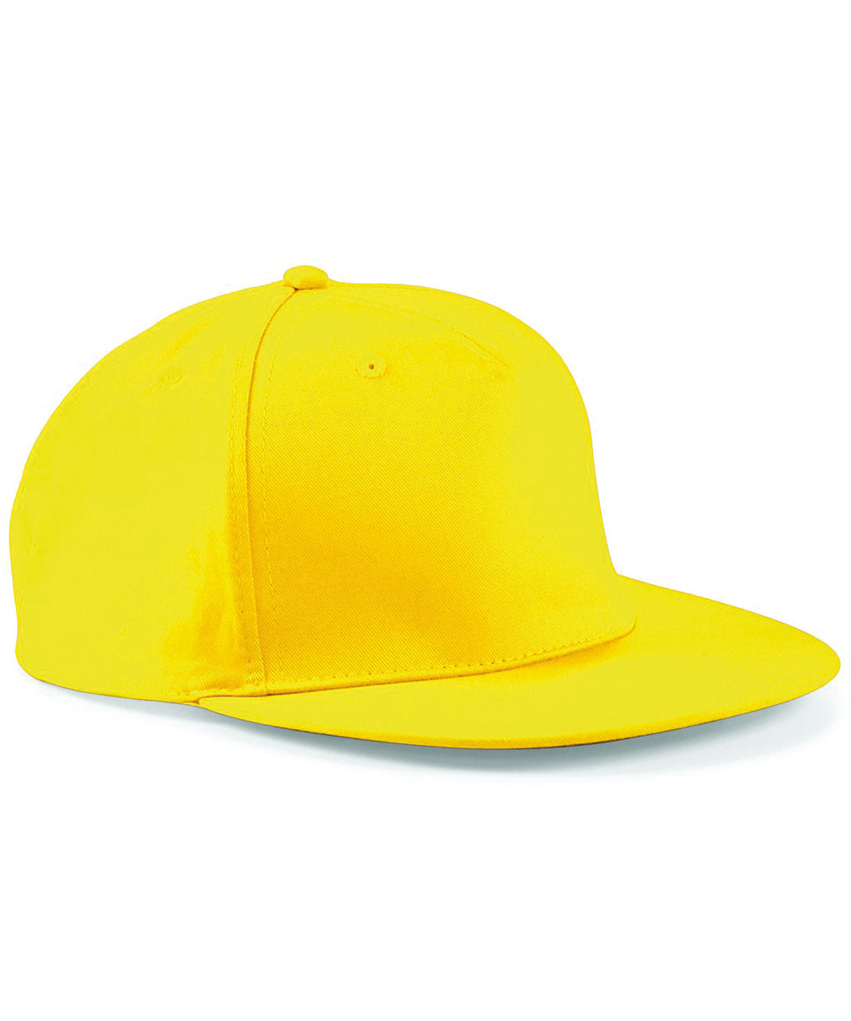 Tryck din logga på Kepsar från Beechfield - Anpassa 5-panel snapback rappare keps i färgen Mellan gul One Size för företag, föreningar och privatpersoner