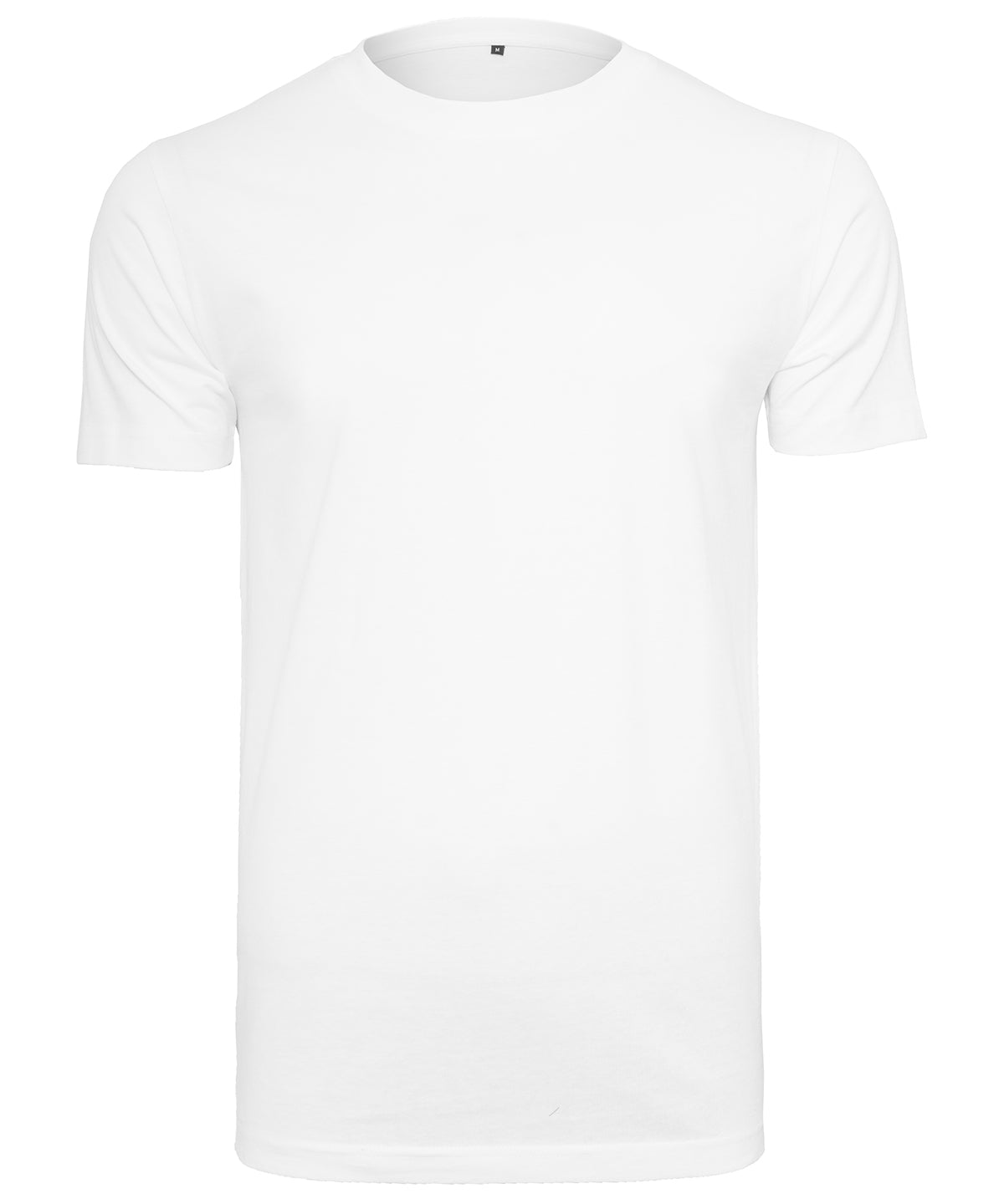 Tryck din logga på T-shirts från Build Your Brand - Anpassa T-shirt med rund hals i färgen Vit för företag, föreningar och privatpersoner