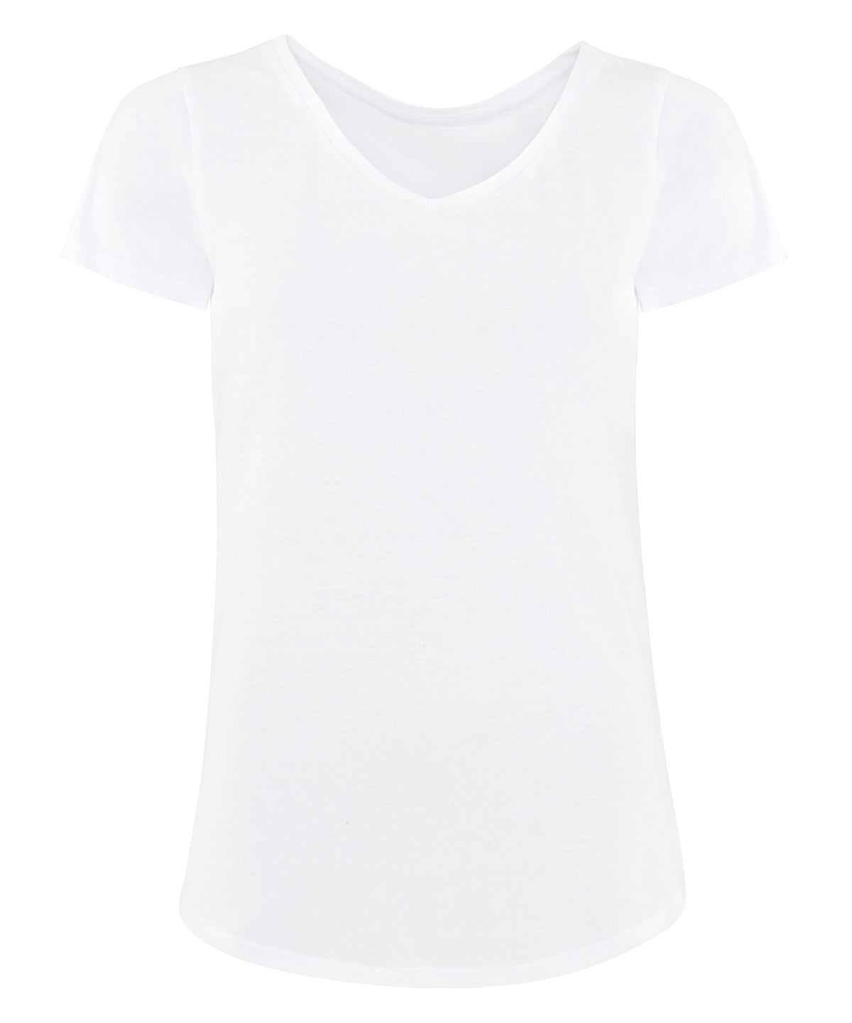 Tryck din logga på T-shirts från Comfy Co - Anpassa Gals lounge T i färgen Vit för företag, föreningar och privatpersoner