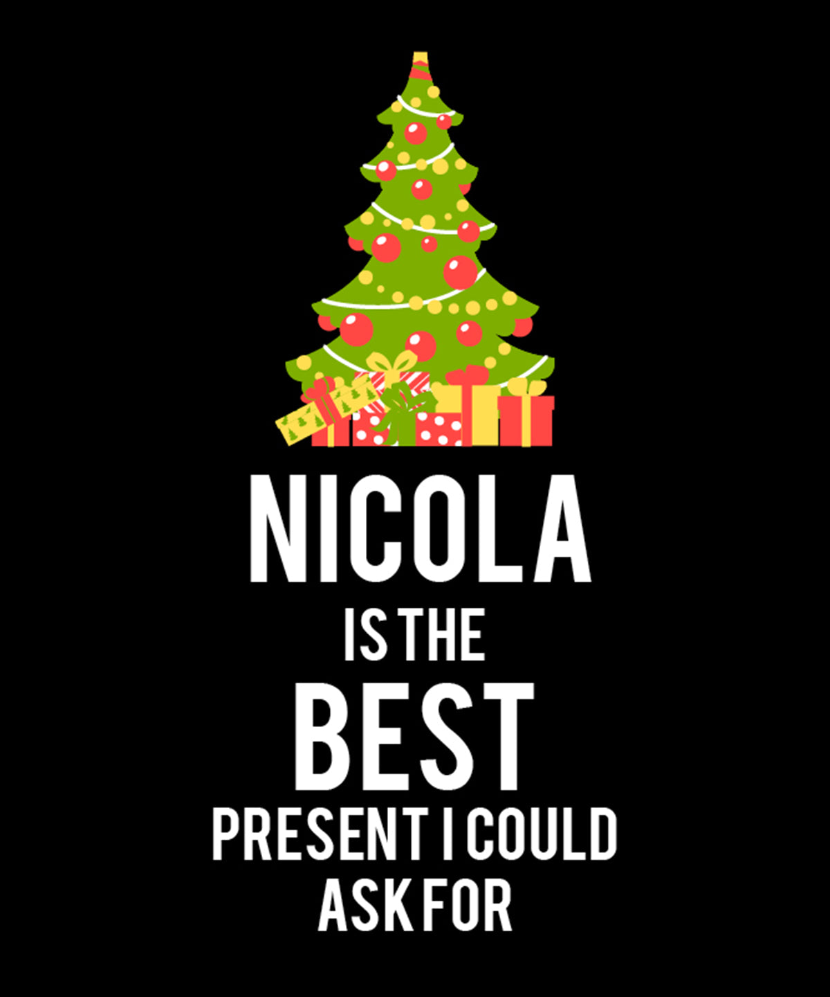 Tryck din logga på T-shirts från The Christmas Shop - Anpassa Personifierbar "är bäst"-tee med lång ärm i färgen för företag, föreningar och privatpersoner