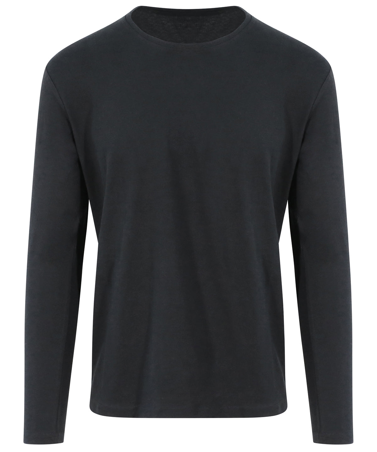 Tryck din logga på T-shirts från AWDis Ecologie - Anpassa Erawan ekologisk långärmad t-shirt i färgen Svart för företag, föreningar och privatpersoner