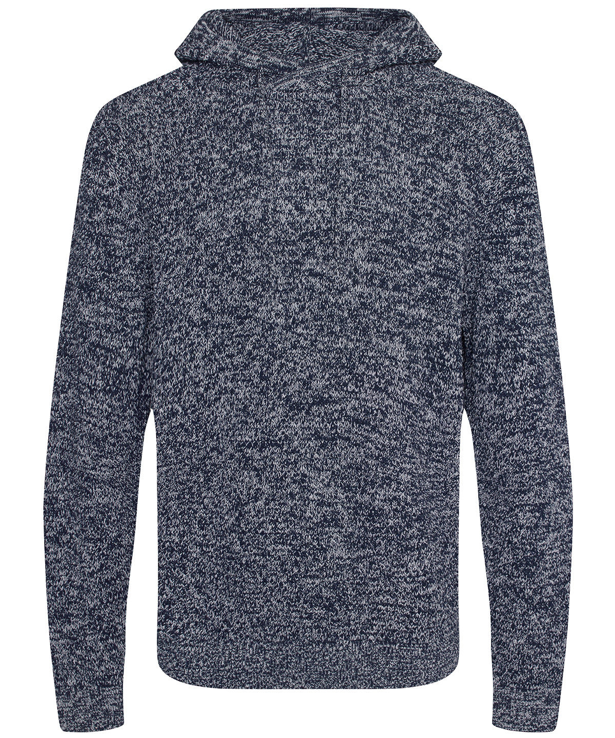 Tryck din logga på Hoodies från AWDis Ecologie - Anpassa Iguazu regen stickad huvtröja i färgen Marinblå för företag, föreningar och privatpersoner