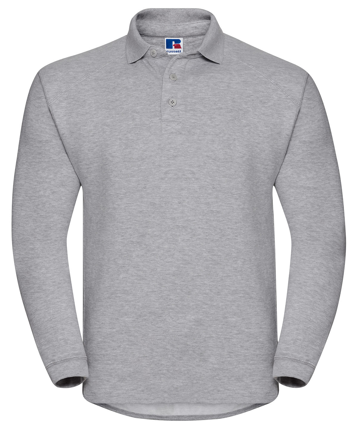 Tryck din logga på Sweatshirts från Russell Europe - Anpassa Sweatshirt med kraftig krage i färgen Ljunggrå för företag, föreningar och privatpersoner