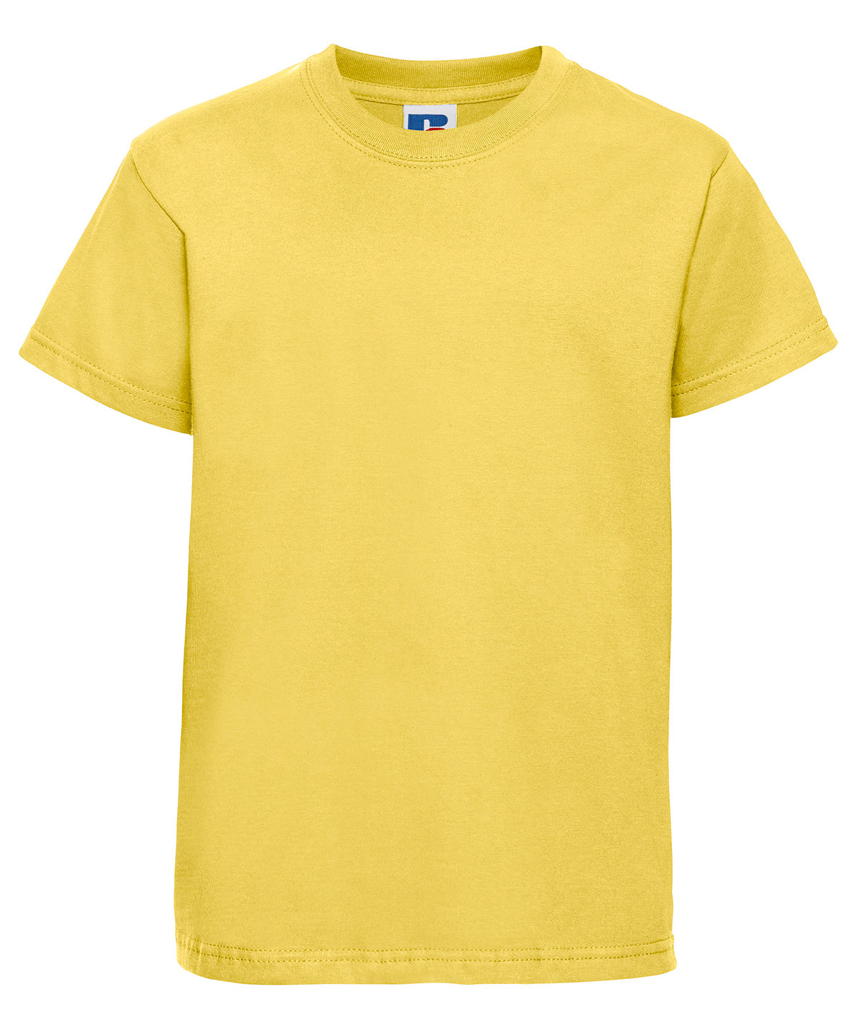 Tryck din logga på T-shirts från Russell Europe - Anpassa T-shirt för barn i färgen Mellan gul för företag, föreningar och privatpersoner