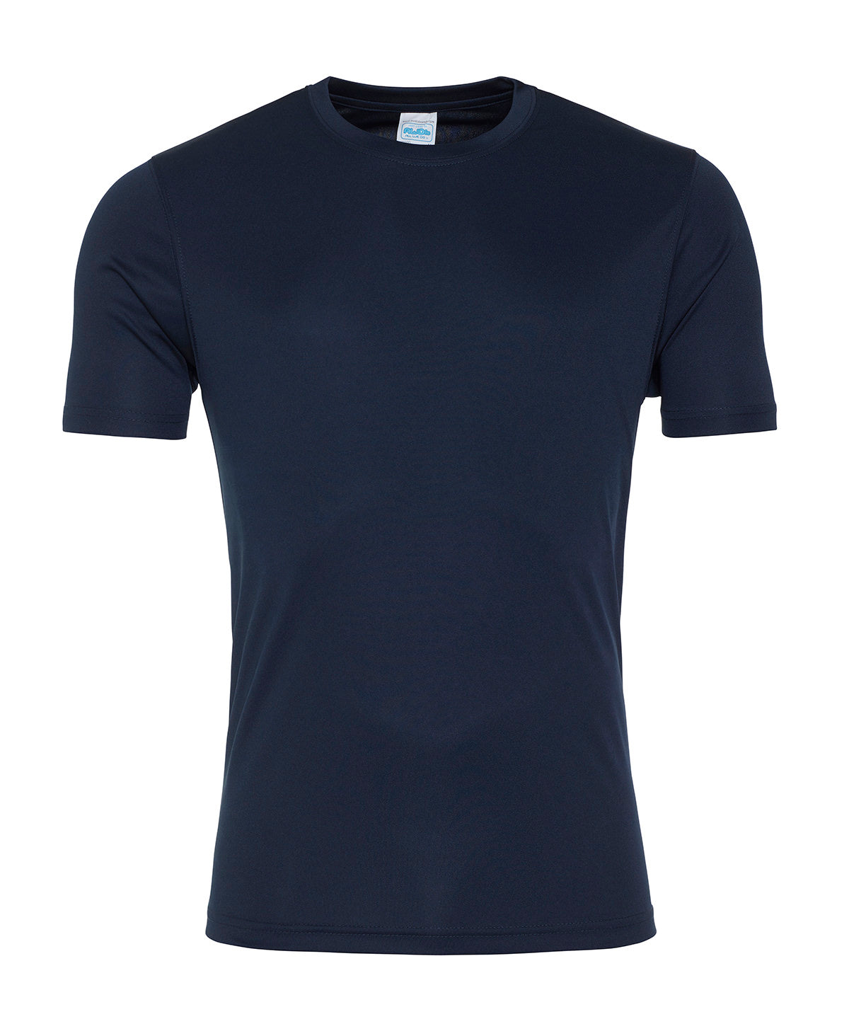 Tryck din logga på T-shirts från AWDis Just Cool - Anpassa Sval och mjuk T i färgen Marinblå för företag, föreningar och privatpersoner