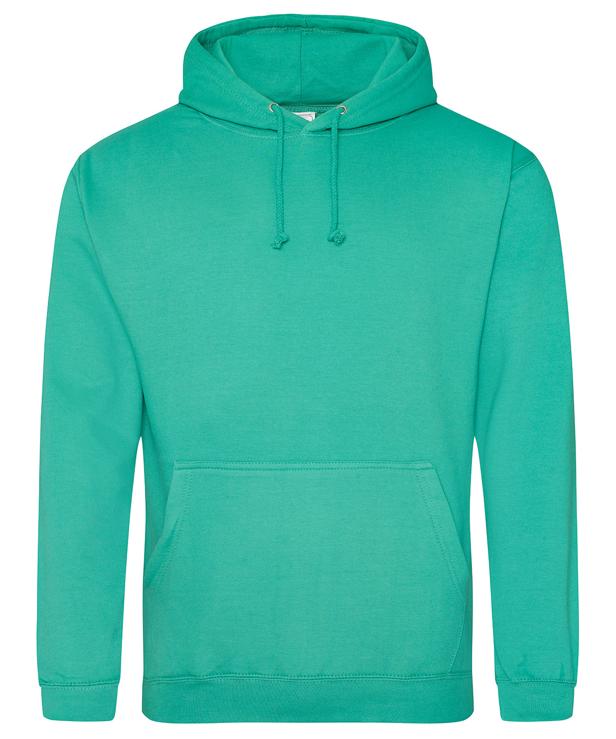 Tryck din logga på Hoodies från AWDis Just Hoods - Anpassa College huvtröja i färgen Mellan grön för företag, föreningar och privatpersoner