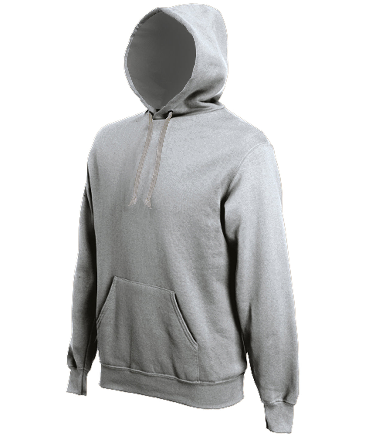 Tryck din logga på Hoodies från Kariban - Anpassa Sweatshirt med huva i färgen Ljunggrå för företag, föreningar och privatpersoner