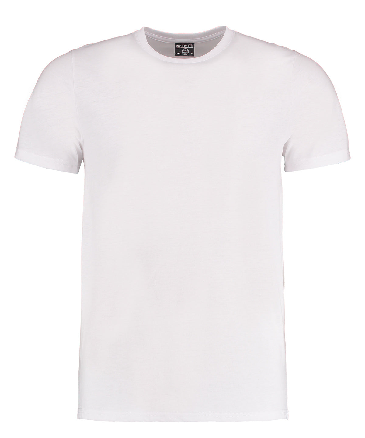 Tryck din logga på T-shirts från Kustom Kit - Anpassa Superwash 60 t-shirt i färgen Vit för företag, föreningar och privatpersoner