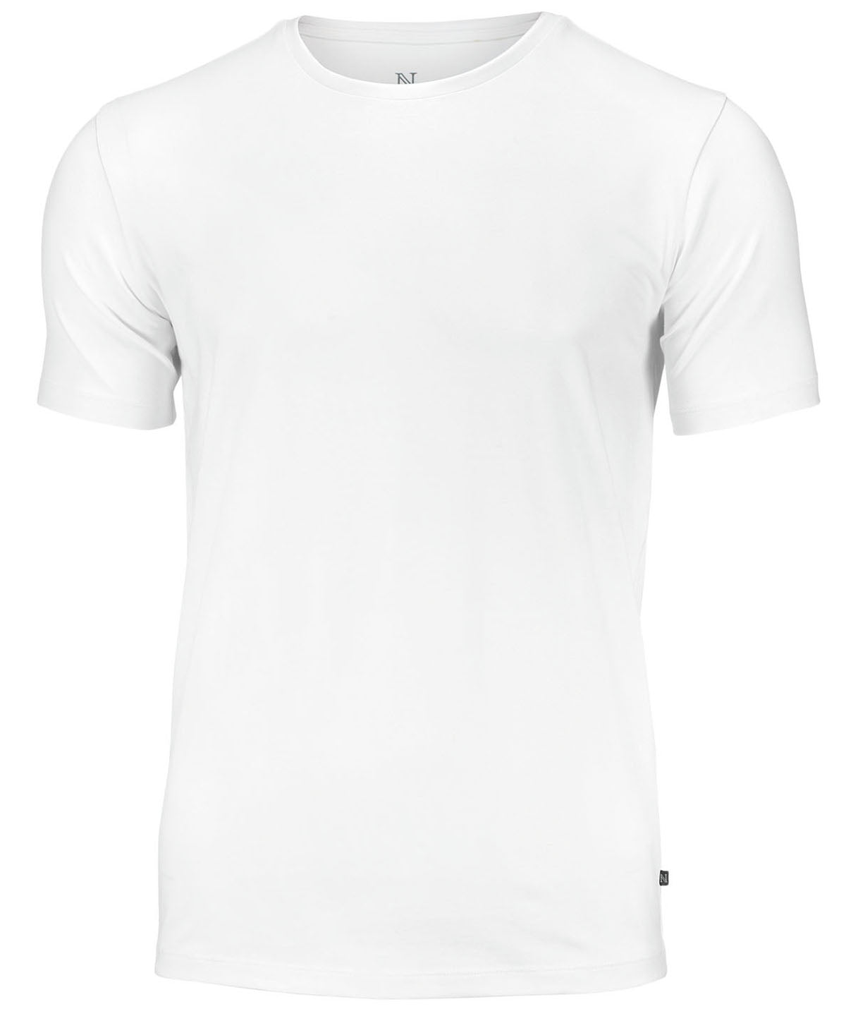 Tryck din logga på T-shirts från Nimbus - Anpassa Montauk - den viktiga t-shirten i färgen Vit för företag, föreningar och privatpersoner