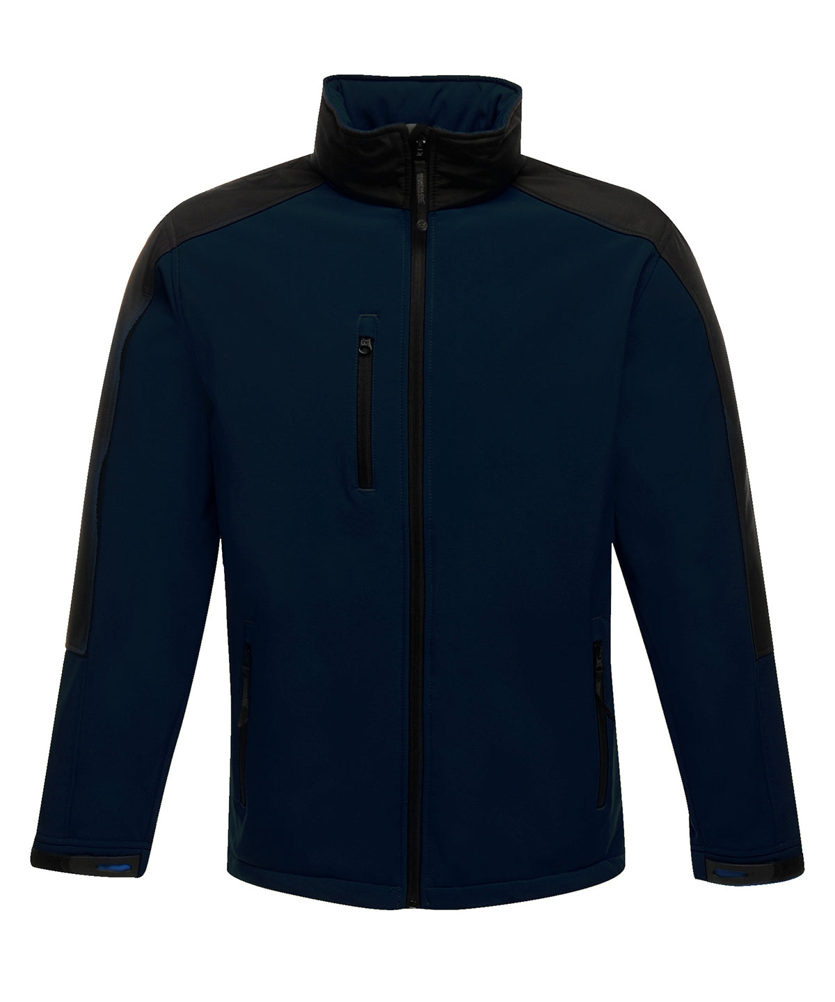 Tryck din logga på Softshelljackor från Regatta Professional - Anpassa Hydroforce 3-lagers softshell i färgen Marinblå för företag, föreningar och privatpersoner