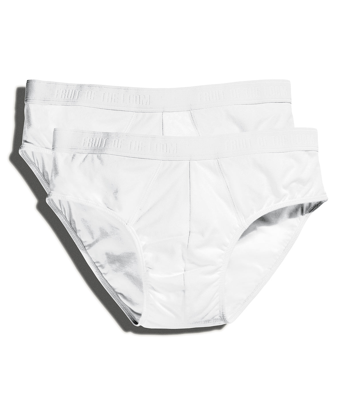 Tryck din logga på Kalsonger från Fruit of the Loom - Anpassa Klassisk sport 2-pack i färgen Vit för företag, föreningar och privatpersoner