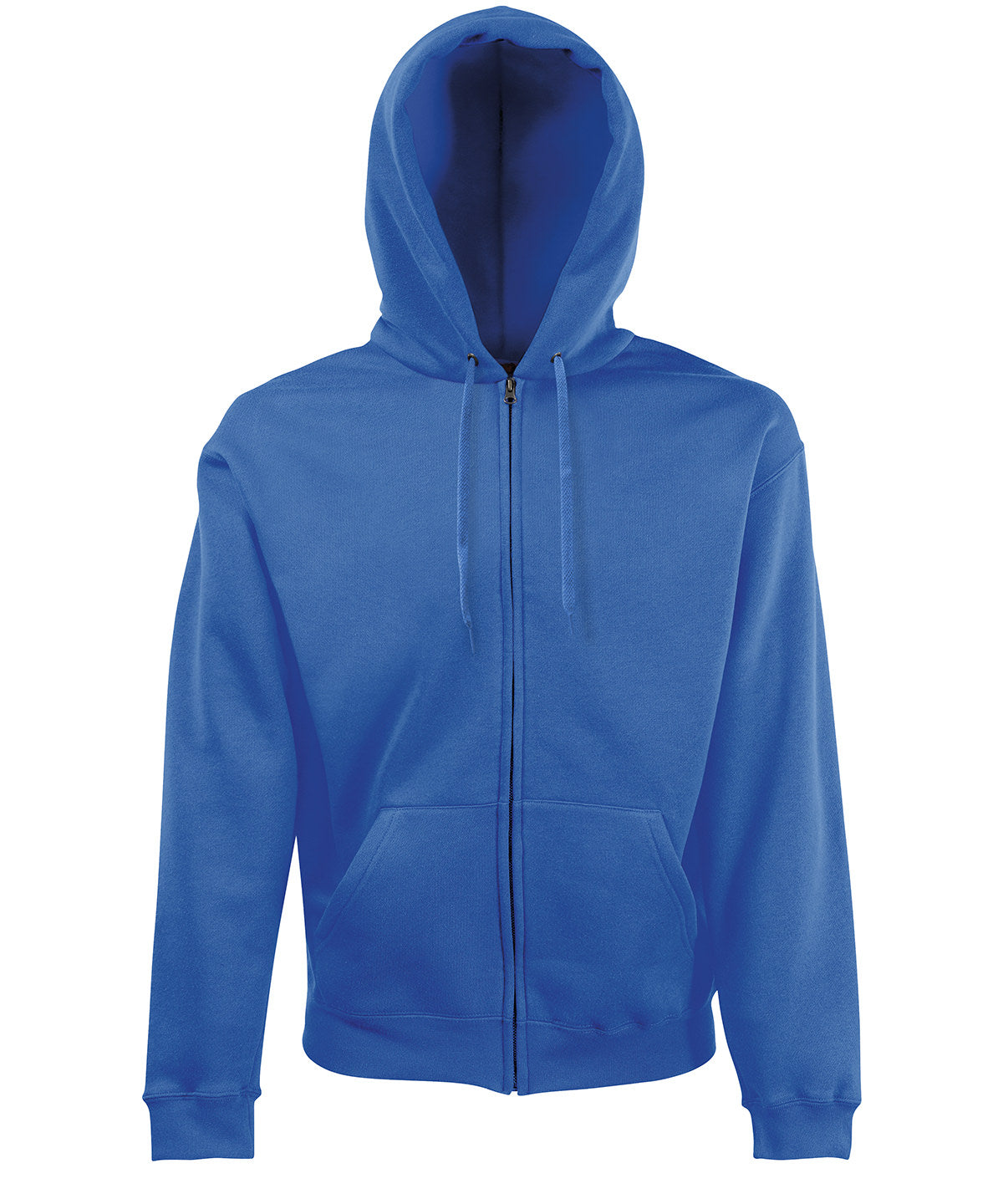 Tryck din logga på Hoodies från Fruit of the Loom - Anpassa Premium 70/30 sweatshirt tröja med huva i färgen Royal för företag, föreningar och privatpersoner