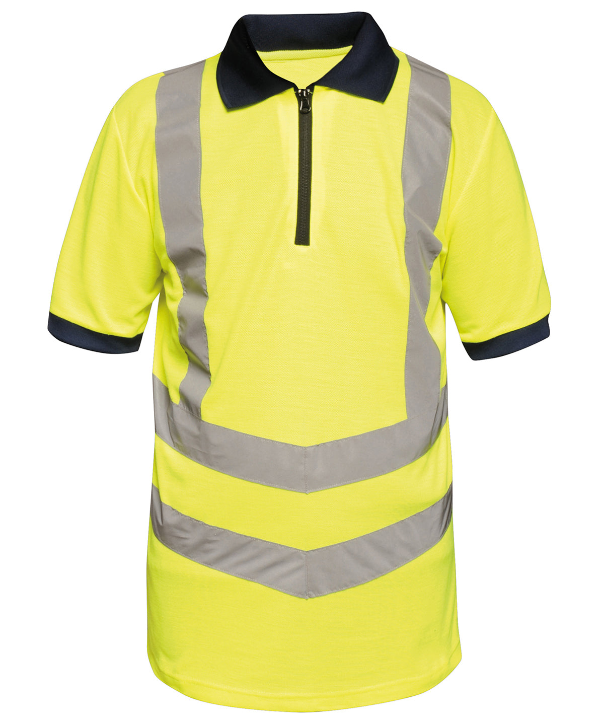 Tryck din logga på Piké från Regatta High Visibility - Anpassa Piké för Hi-vis proffs i färgen Neon gul för företag, föreningar och privatpersoner