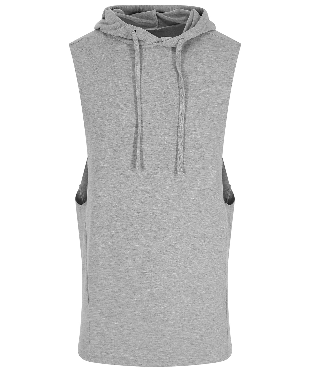 Tryck din logga på Hoodies från AWDis Just Cool - Anpassa Urban ärmlös muskelhoodie i färgen Ljunggrå för företag, föreningar och privatpersoner