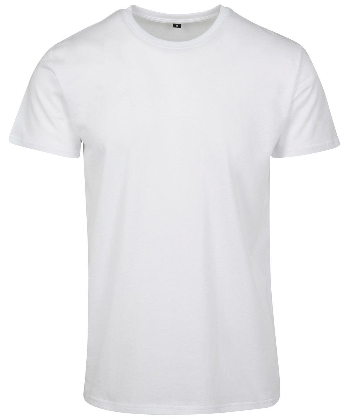 Tryck din logga på T-shirts från Build Your Brand - Anpassa Bas t-shirt i färgen Vit för företag, föreningar och privatpersoner