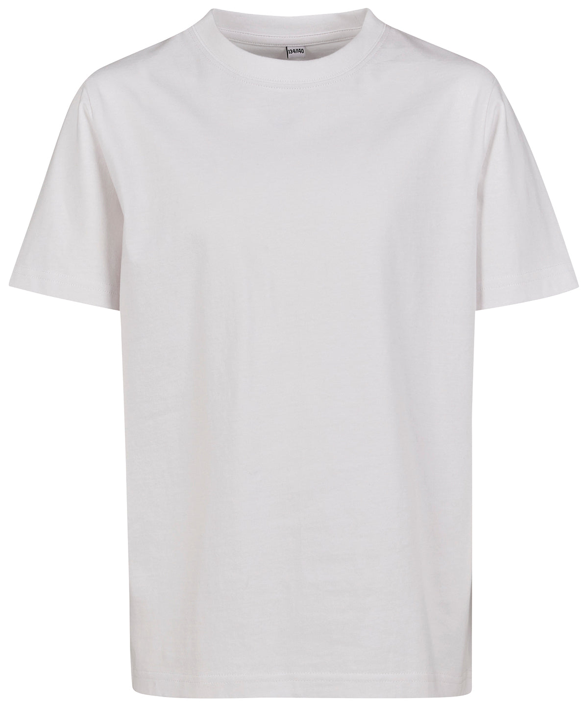 Tryck din logga på T-shirts från Build Your Brand - Anpassa Bas t-shirt för barn i färgen Vit för företag, föreningar och privatpersoner