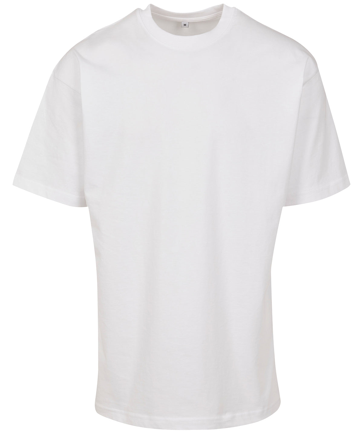 Tryck din logga på T-shirts från Build Your Brand - Anpassa Premium kammad Jersey i färgen Vit för företag, föreningar och privatpersoner
