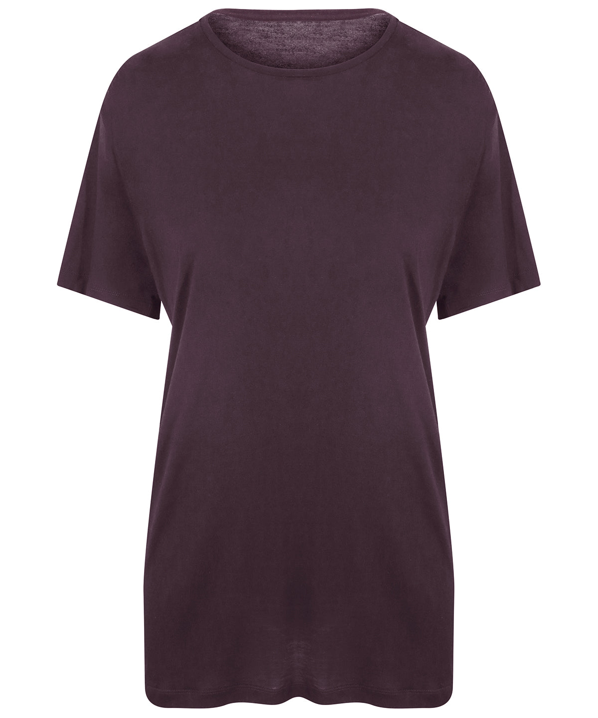 Tryck din logga på T-shirts från AWDis Ecologie - Anpassa Daintree EcoViscose t-shirt i färgen Mörk lila för företag, föreningar och privatpersoner