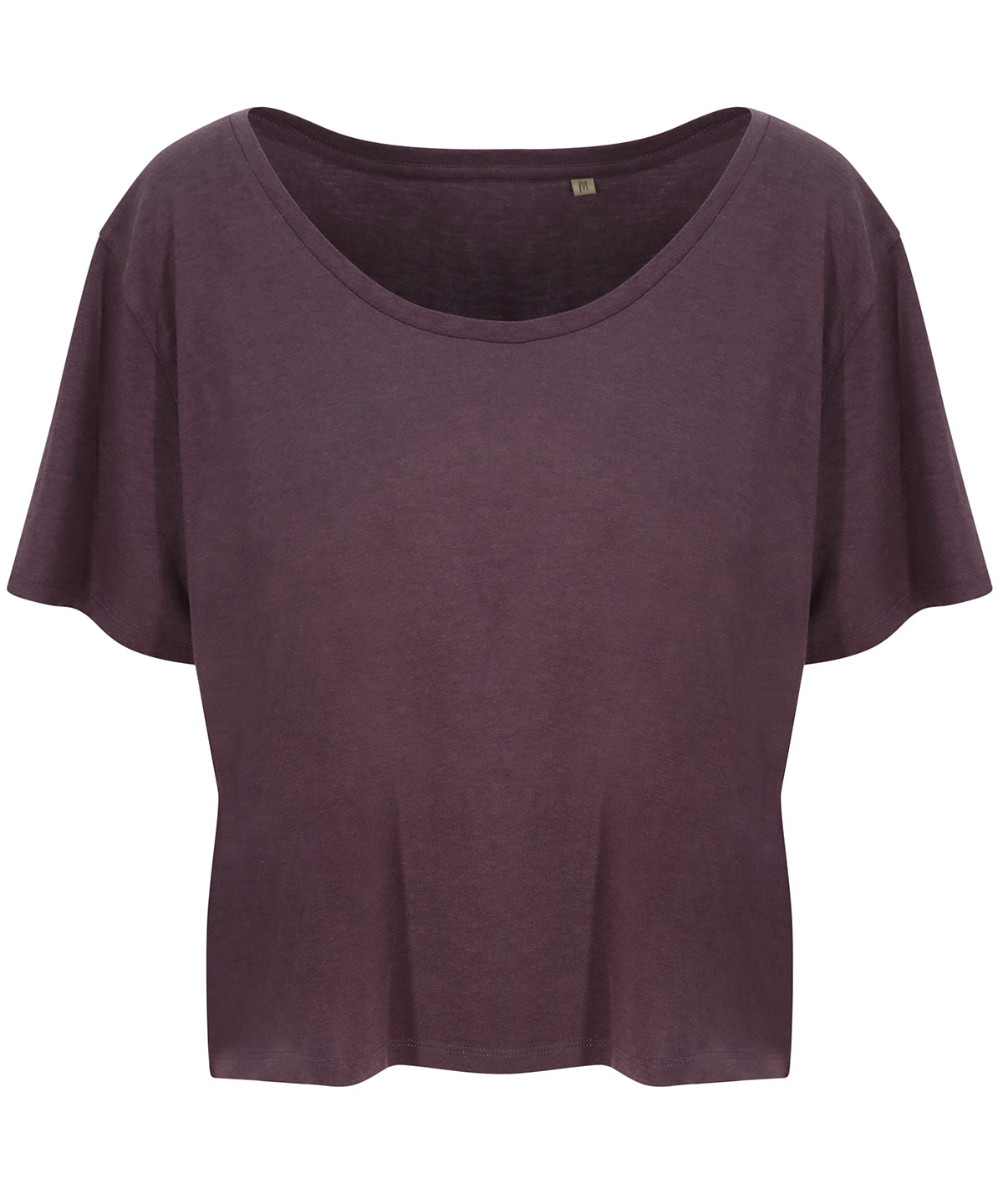 Tryck din logga på T-shirts från AWDis Ecologie - Anpassa Daintree EcoViscose T-shirt för damer i färgen Mörk lila för företag, föreningar och privatpersoner