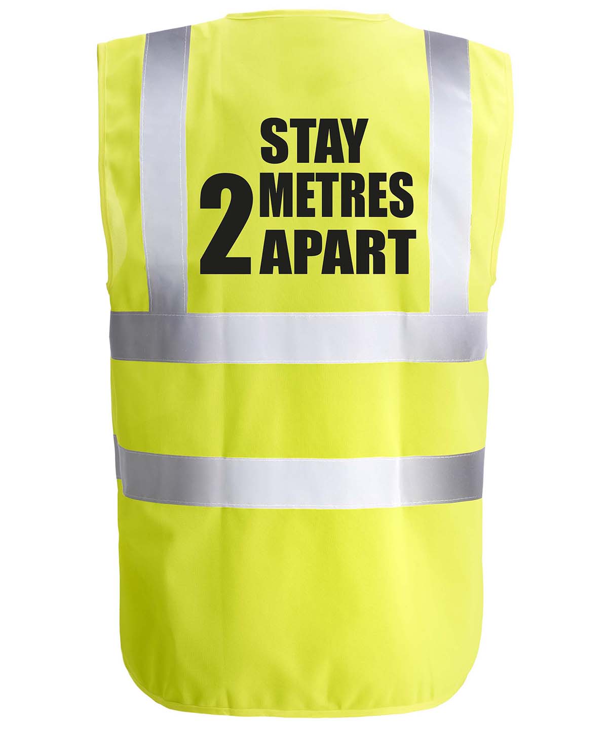 Tryck din logga på Skyddsvästar från Personal Protective Wear - Anpassa 2 meter högfärgsväst i färgen för företag, föreningar och privatpersoner
