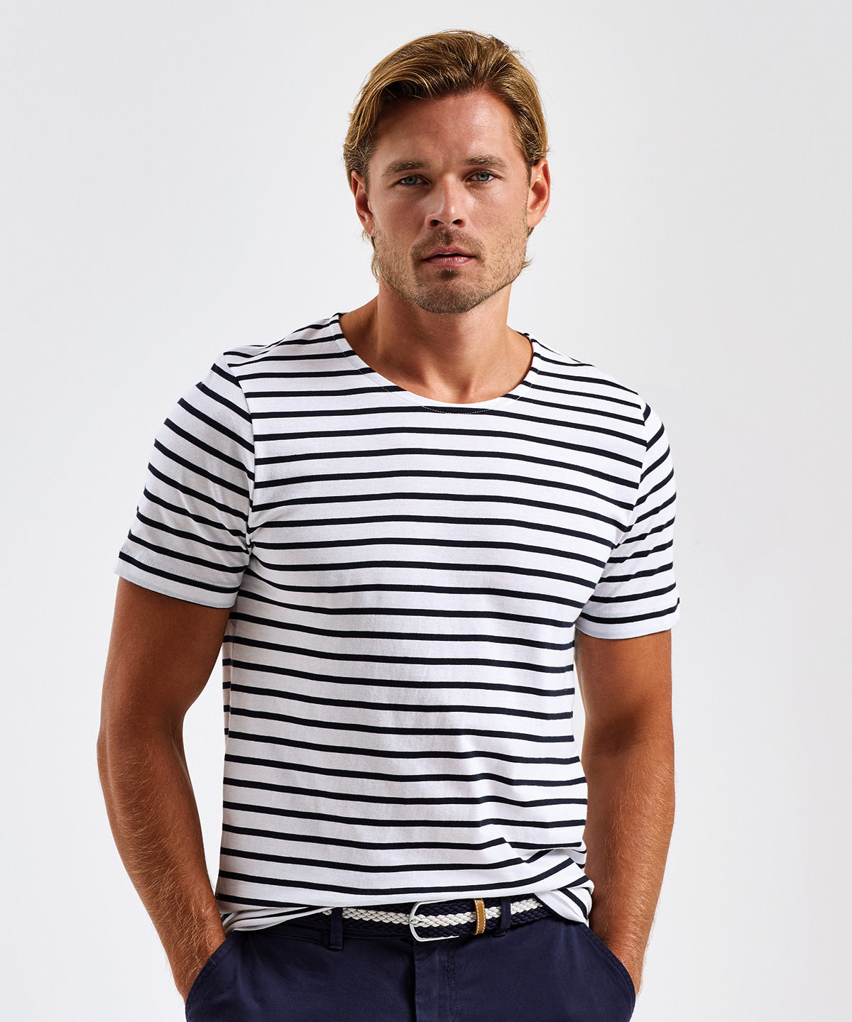 Tryck din logga på T-shirts från Asquith & Fox - Anpassa Marinire coastal kortärmad t-shirt i färgen för företag, föreningar och privatpersoner