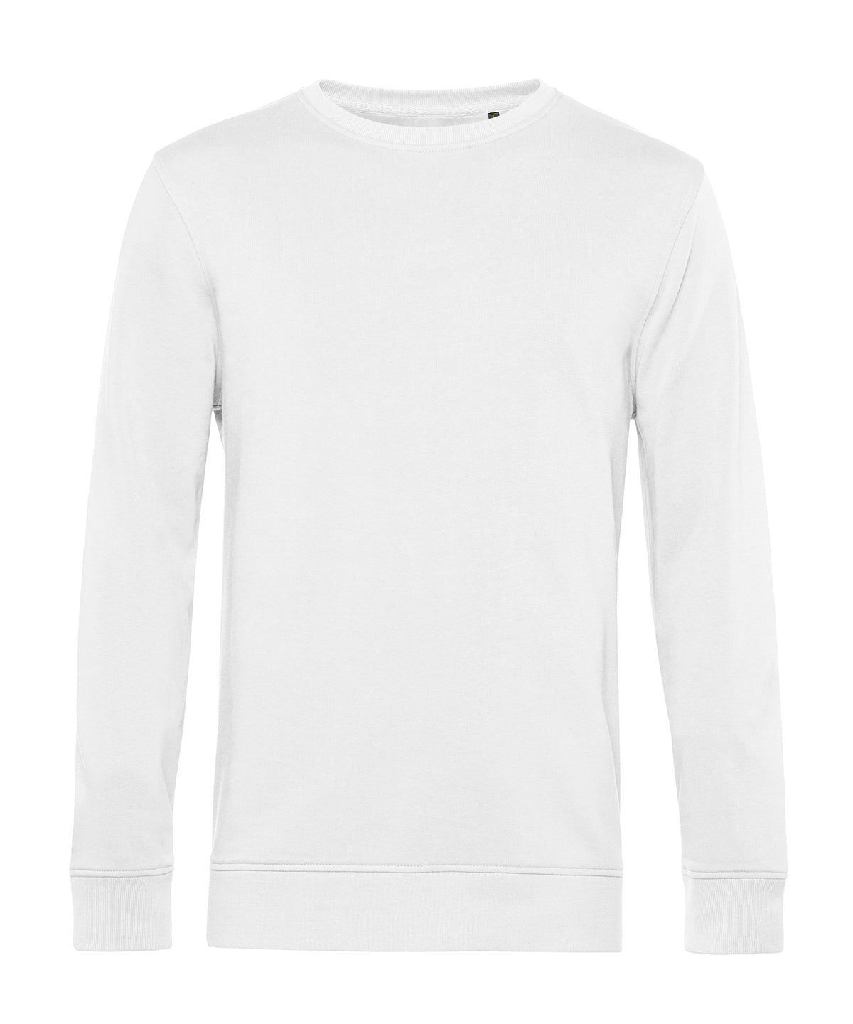 Tryck din logga på Sweatshirts från B&C Collection - Anpassa B&C Inspire rund hals i färgen Vit för företag, föreningar och privatpersoner