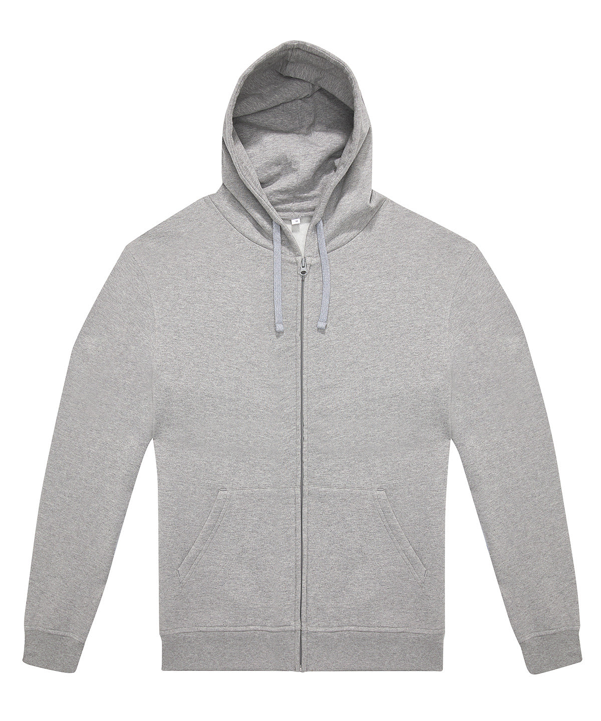 Tryck din logga på Hoodies från B&C Collection - Anpassa B&C ID.334 huvtröja med dragkedja i färgen Ljusgrå för företag, föreningar och privatpersoner