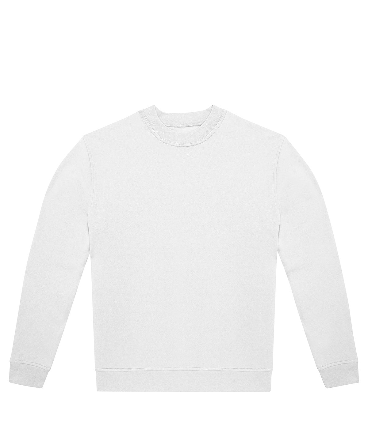 Tryck din logga på Sweatshirts från B&C Collection - Anpassa B&C ID.222 besättning i färgen Vit för företag, föreningar och privatpersoner
