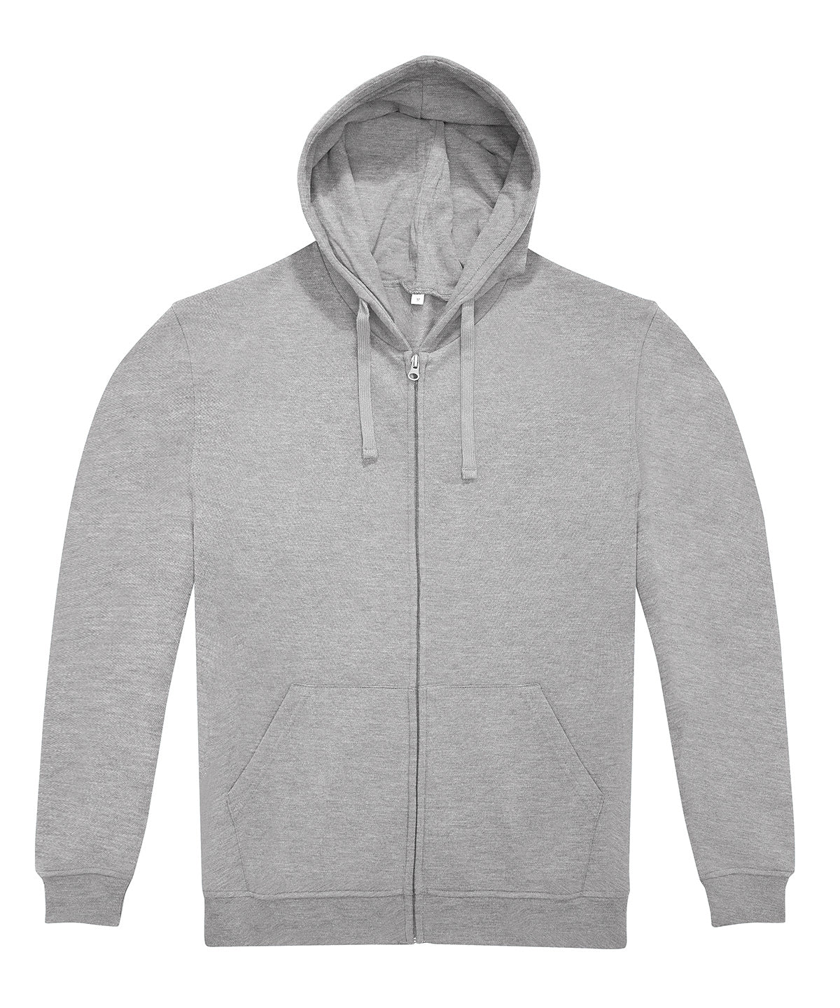 Tryck din logga på Hoodies från B&C Collection - Anpassa B&C ID.224 huvtröja med dragkedja i färgen Ljusgrå för företag, föreningar och privatpersoner