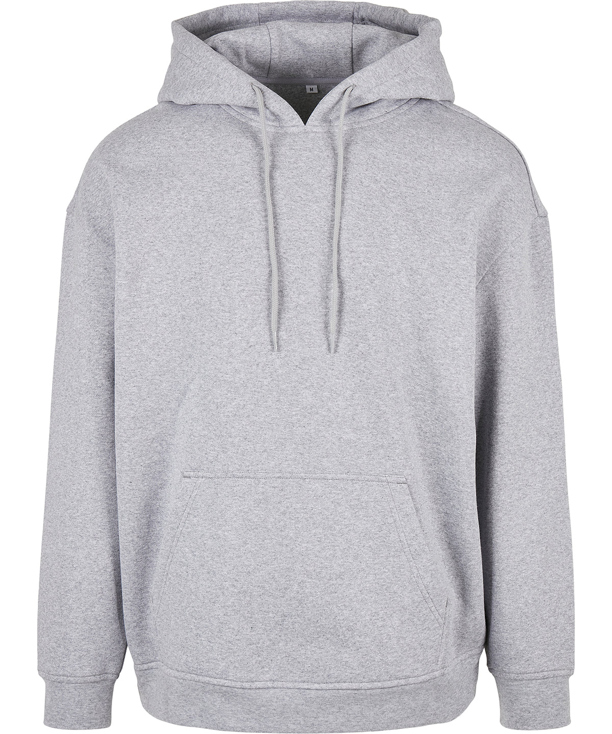 Tryck din logga på Hoodies från Build Your Brand Basic - Anpassa Bas huvtröja i oversize-modell i färgen Ljunggrå för företag, föreningar och privatpersoner