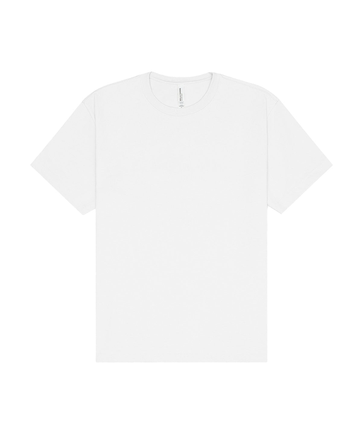 Tryck din logga på T-shirts från Bella Canvas - Anpassa Unisex kortärmad heavy tee i färgen Vit för företag, föreningar och privatpersoner