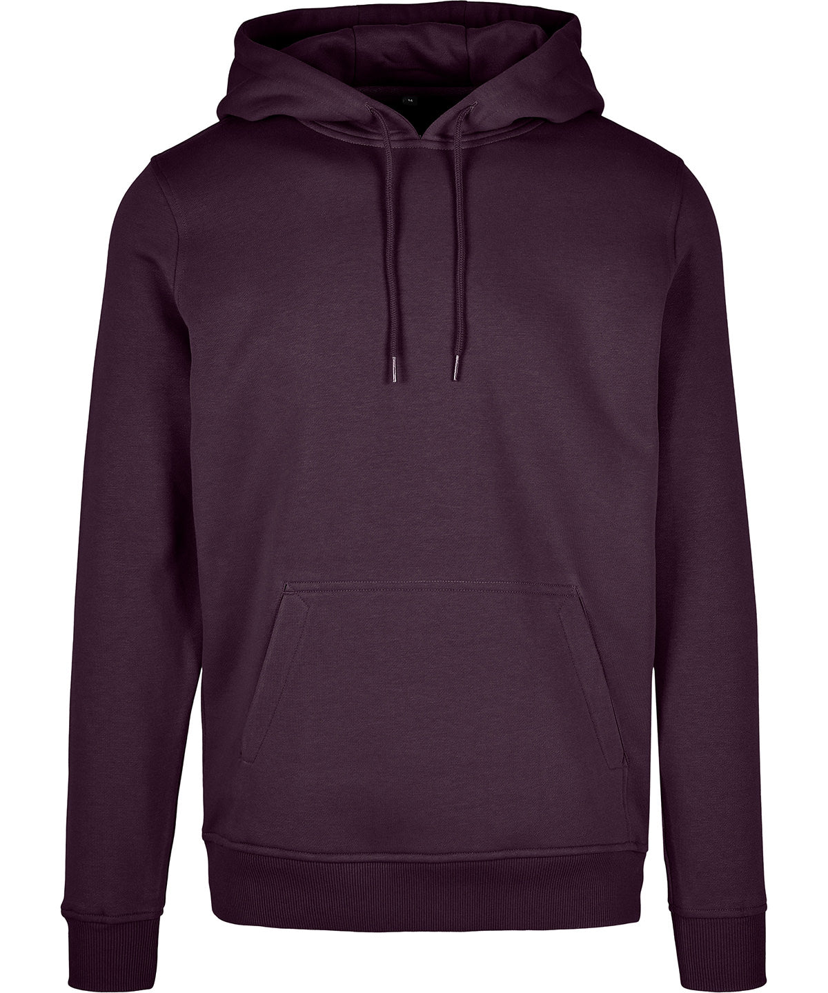 Tryck din logga på Hoodies från Build Your Brand - Anpassa Kraftig huvtröja i färgen Mörk lila för företag, föreningar och privatpersoner