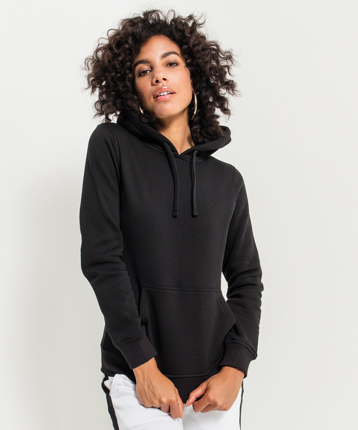 Tryck din logga på Hoodies från Build Your Brand - Anpassa Merch hoodie för damer i färgen för företag, föreningar och privatpersoner