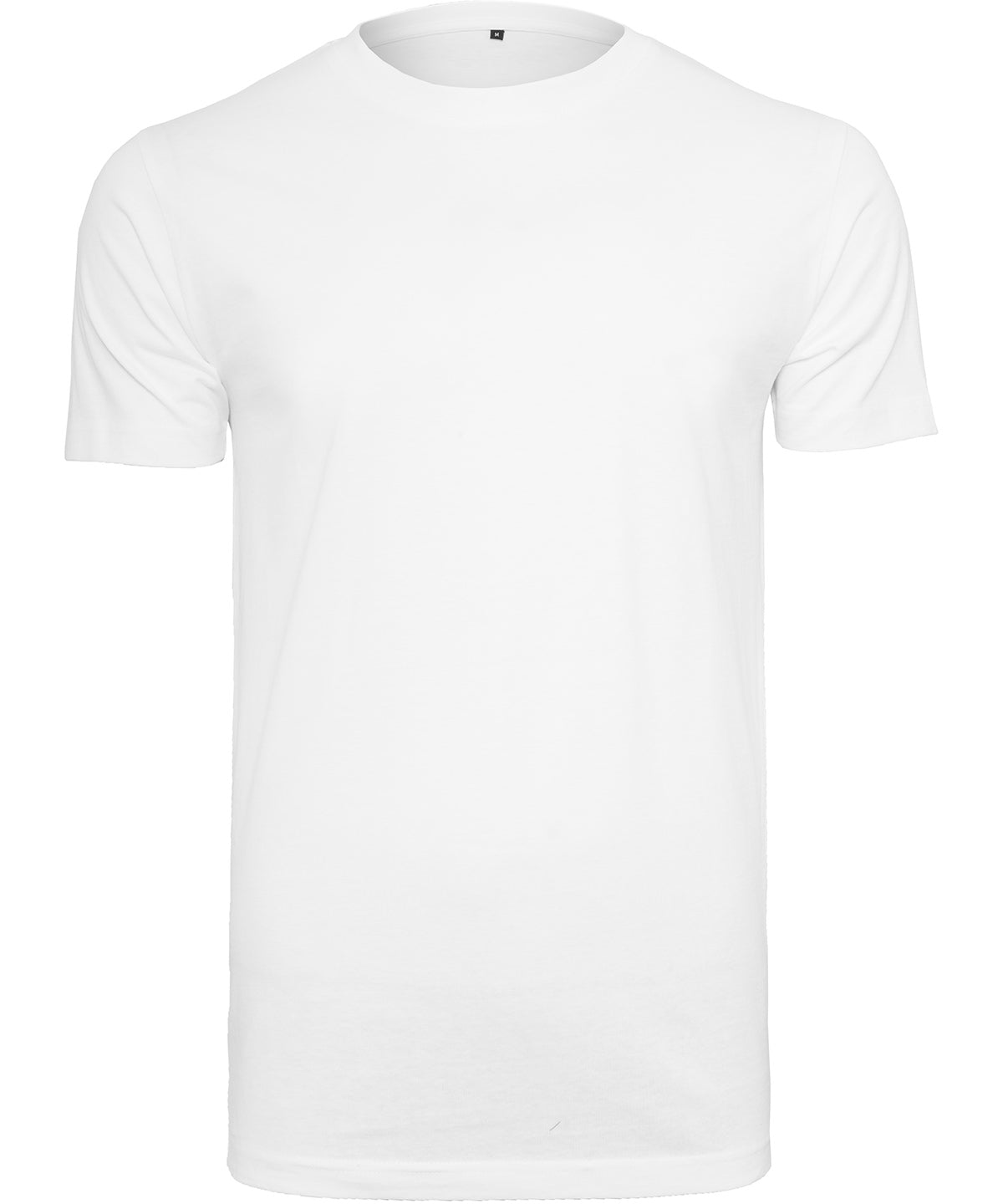Tryck din logga på T-shirts från Build Your Brand - Anpassa Ekologisk t-shirt med rund hals i färgen Vit för företag, föreningar och privatpersoner