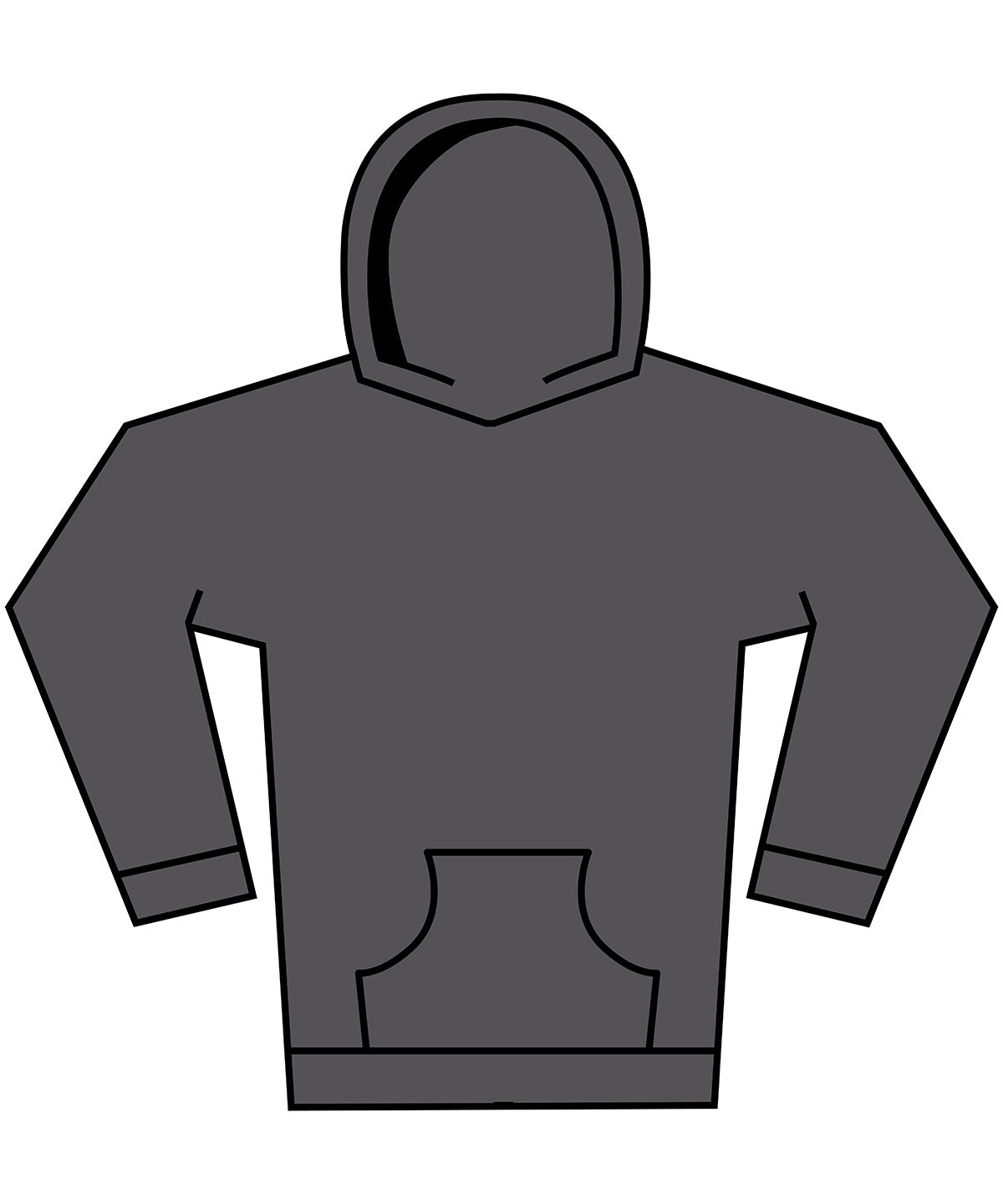 Tryck din logga på Hoodies från Build Your Brand - Anpassa Dam vintage heavy hoodie i färgen Mörkgrå för företag, föreningar och privatpersoner