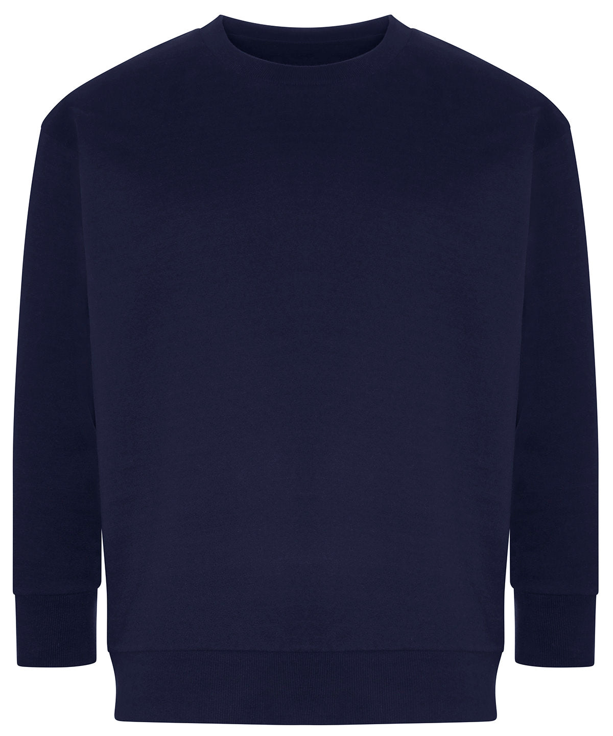 Tryck din logga på Sweatshirts från AWDis Ecologie - Anpassa Återvunnen sweatshirt från Crater i färgen Marinblå för företag, föreningar och privatpersoner
