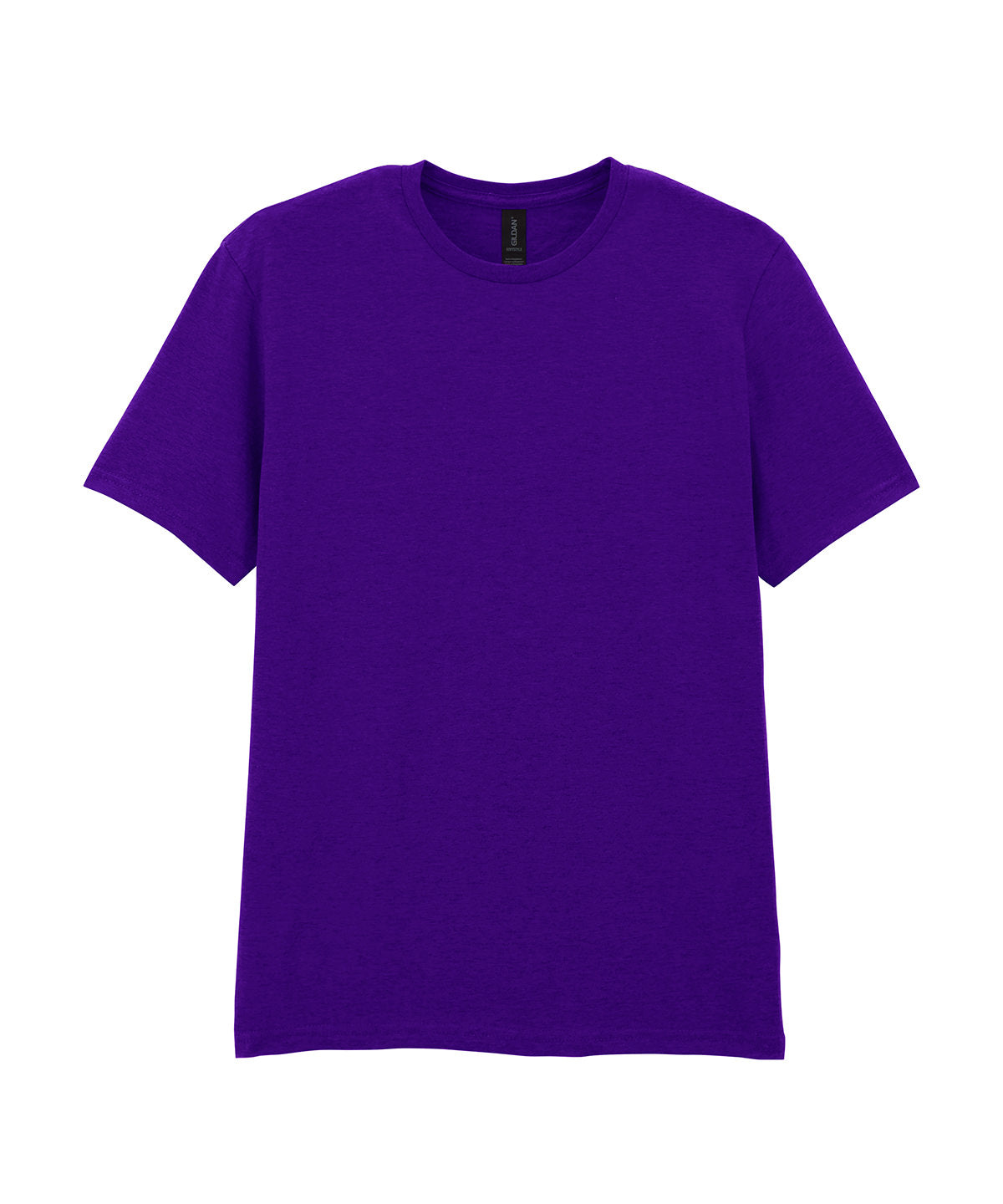 Tryck din logga på T-shirts från Gildan - Anpassa Softstyle ringspunnen t-shirt för vuxna i färgen Mörk lila för företag, föreningar och privatpersoner