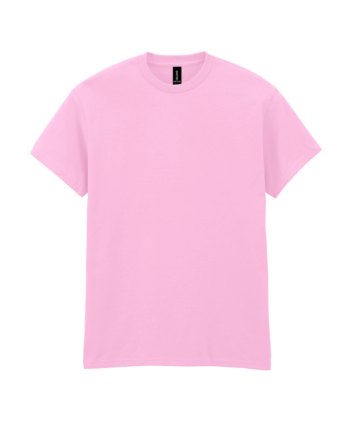 Tryck din logga på T-shirts från Gildan - Anpassa T-shirt i kraftig bomull för vuxna i färgen Ljusrosa för företag, föreningar och privatpersoner