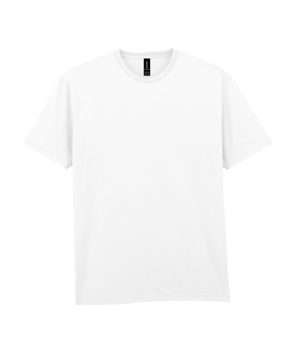 Tryck din logga på T-shirts från Gildan - Anpassa T-shirt i lätt bomull för vuxna i färgen Vit för företag, föreningar och privatpersoner
