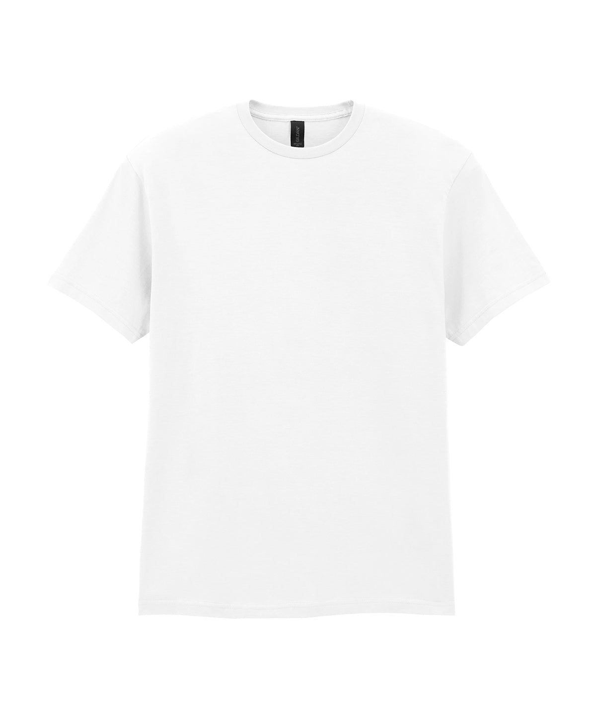 Tryck din logga på T-shirts från Gildan - Anpassa Softstyle CVC t-shirt för vuxna i färgen Vit för företag, föreningar och privatpersoner