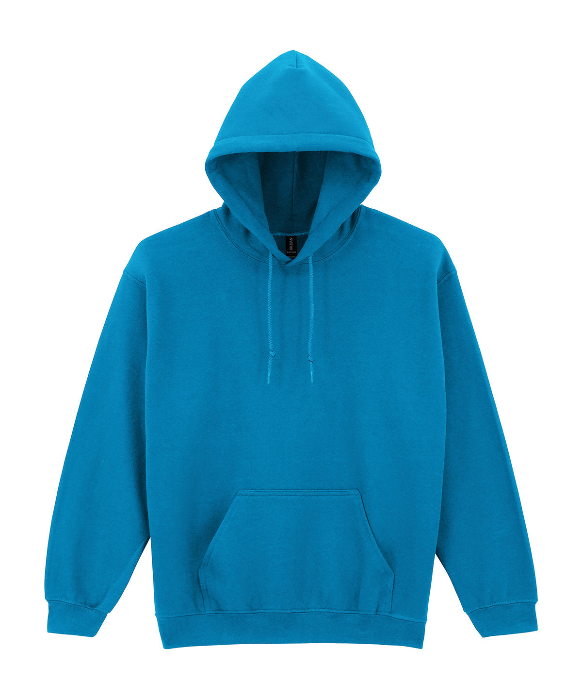 Tryck din logga på Hoodies från Gildan - Anpassa Luvtröja i kraftig blandning i färgen Safir för företag, föreningar och privatpersoner