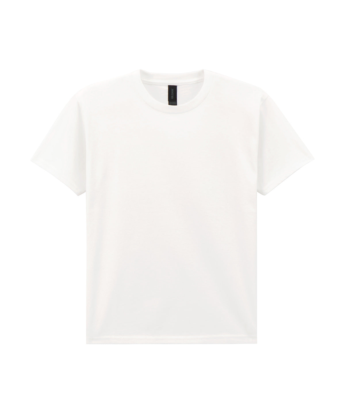 Tryck din logga på T-shirts från Gildan - Anpassa Ungdoms t-shirt i lätt bomull i färgen Vit för företag, föreningar och privatpersoner