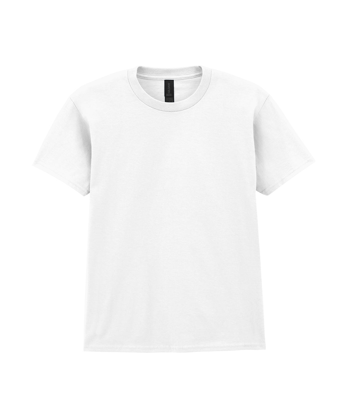 Tryck din logga på T-shirts från Gildan - Anpassa Softstyle midweight t-shirt för ungdomar i färgen Vit för företag, föreningar och privatpersoner