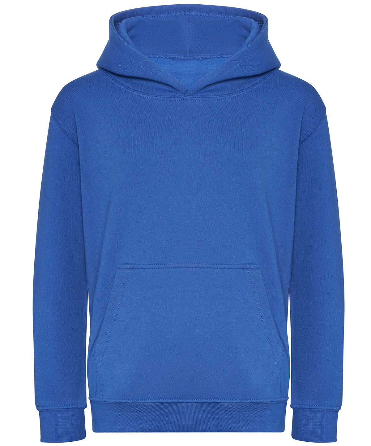 Tryck din logga på Hoodies från AWDis Just Hoods - Anpassa Ekologisk huvtröja för barn i färgen Royal för företag, föreningar och privatpersoner