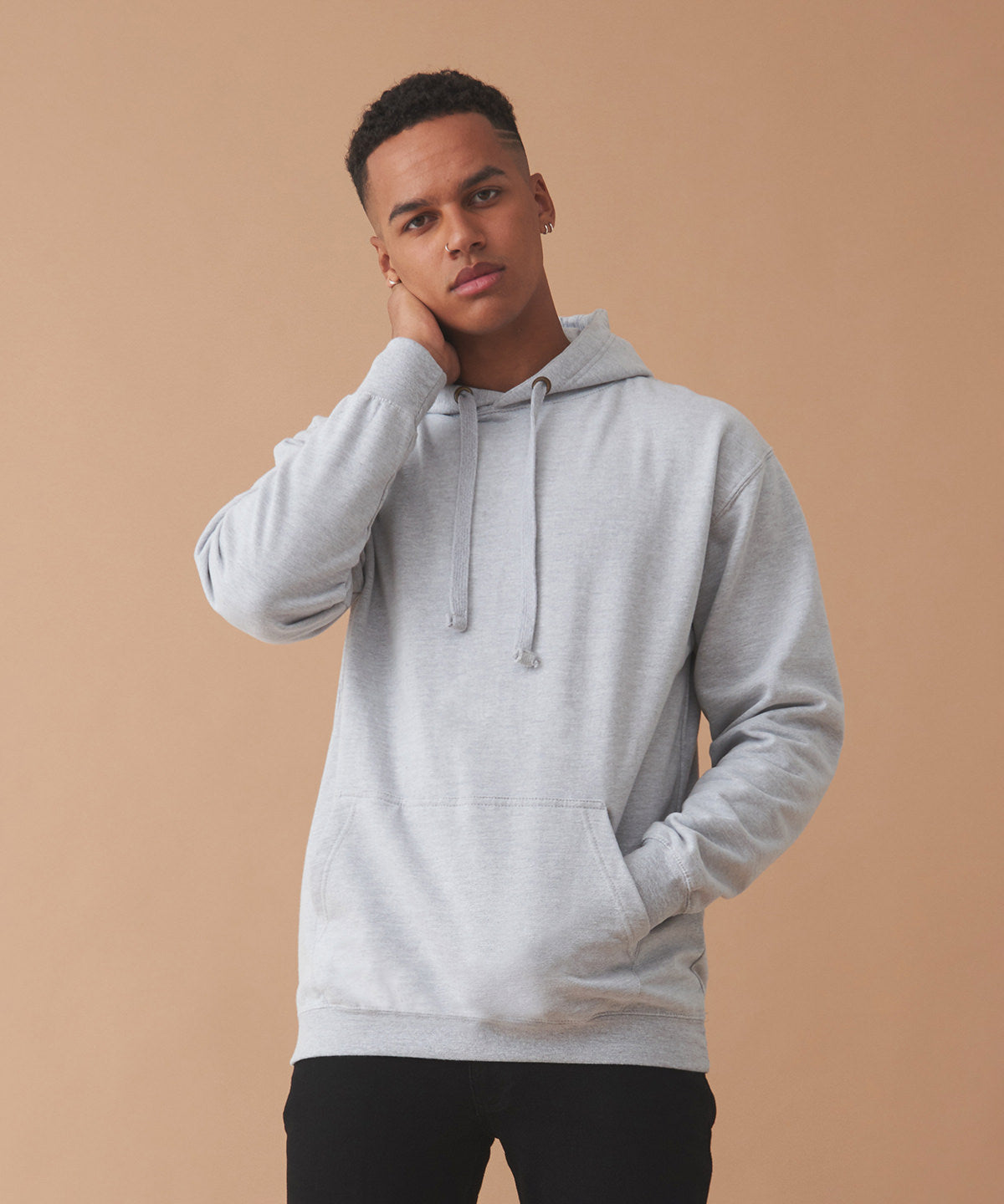 Tryck din logga på Hoodies från AWDis Just Hoods - Anpassa SupaSoft huvtröja i färgen för företag, föreningar och privatpersoner